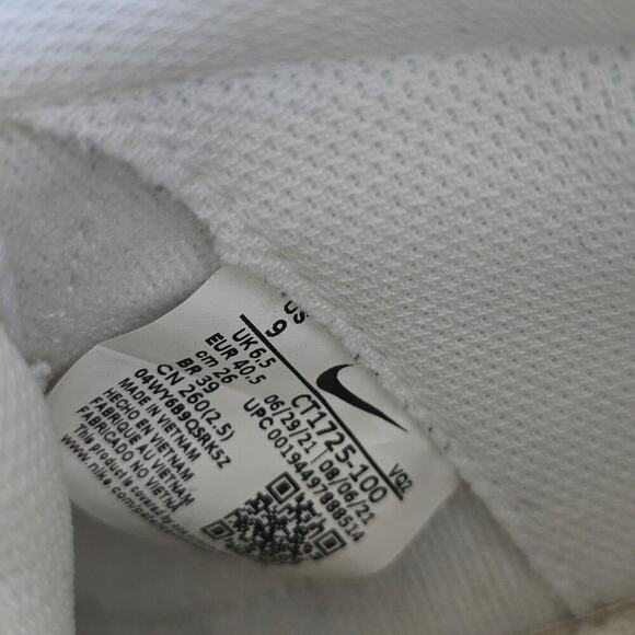 Nike Court Royale Mid White Womens Size 9 Sneaker Shoe - Picture 7 of 7